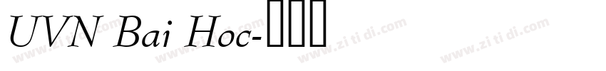 UVN Bai Hoc字体转换